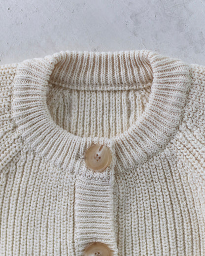 Button knit jumpsuit - Cream [EARTH THE ARCHIVE] (26AW)
