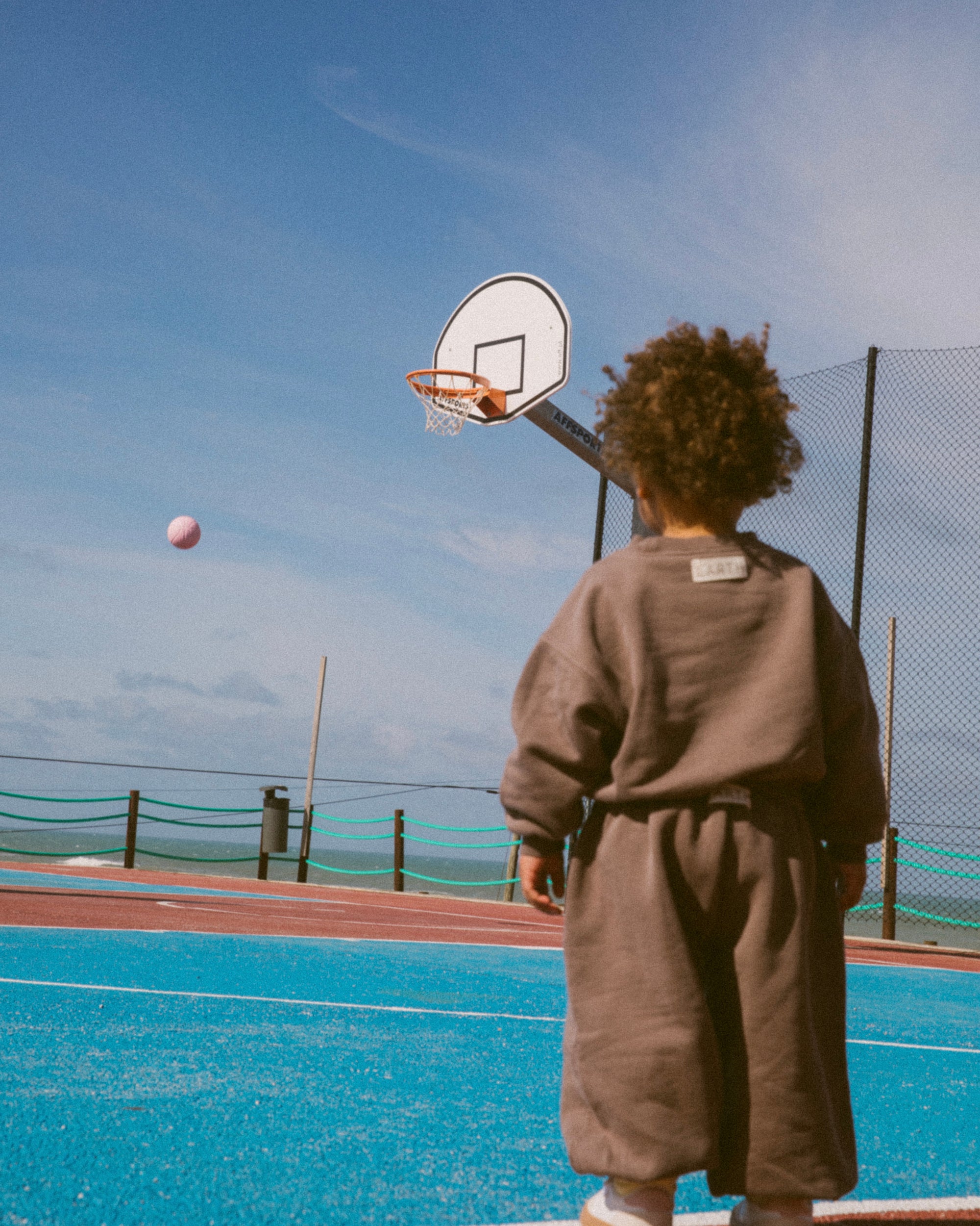 Organic French terry bottom - Brown [EARTH THE ARCHIVE] (26AW)