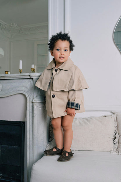 Jacket AMOVIBLE cape SHERLOCK- BEIGE [Maison Marelle](25SS DROP2)