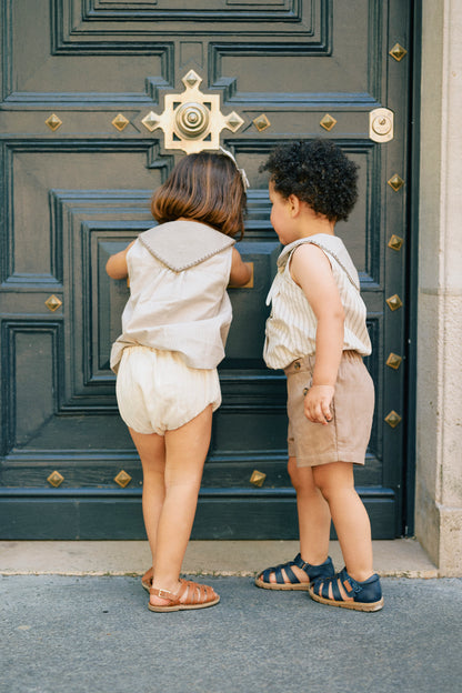 Bloomer CHAILLOT - chalk chevron [Maison Marelle](25SS DROP2)