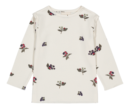 【予約販売】 LALA T-SHIRT - ECRU / BLACKBERRIES [STUDIO BOHEME] (25AW) 【2025年9月中旬以降入荷予定】
