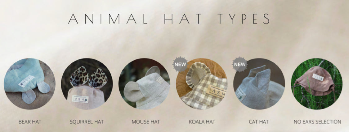 【オーダー会】[ASH generation] SQUIRREL HAT (linen) 【2024年5月中旬以降順次発送】