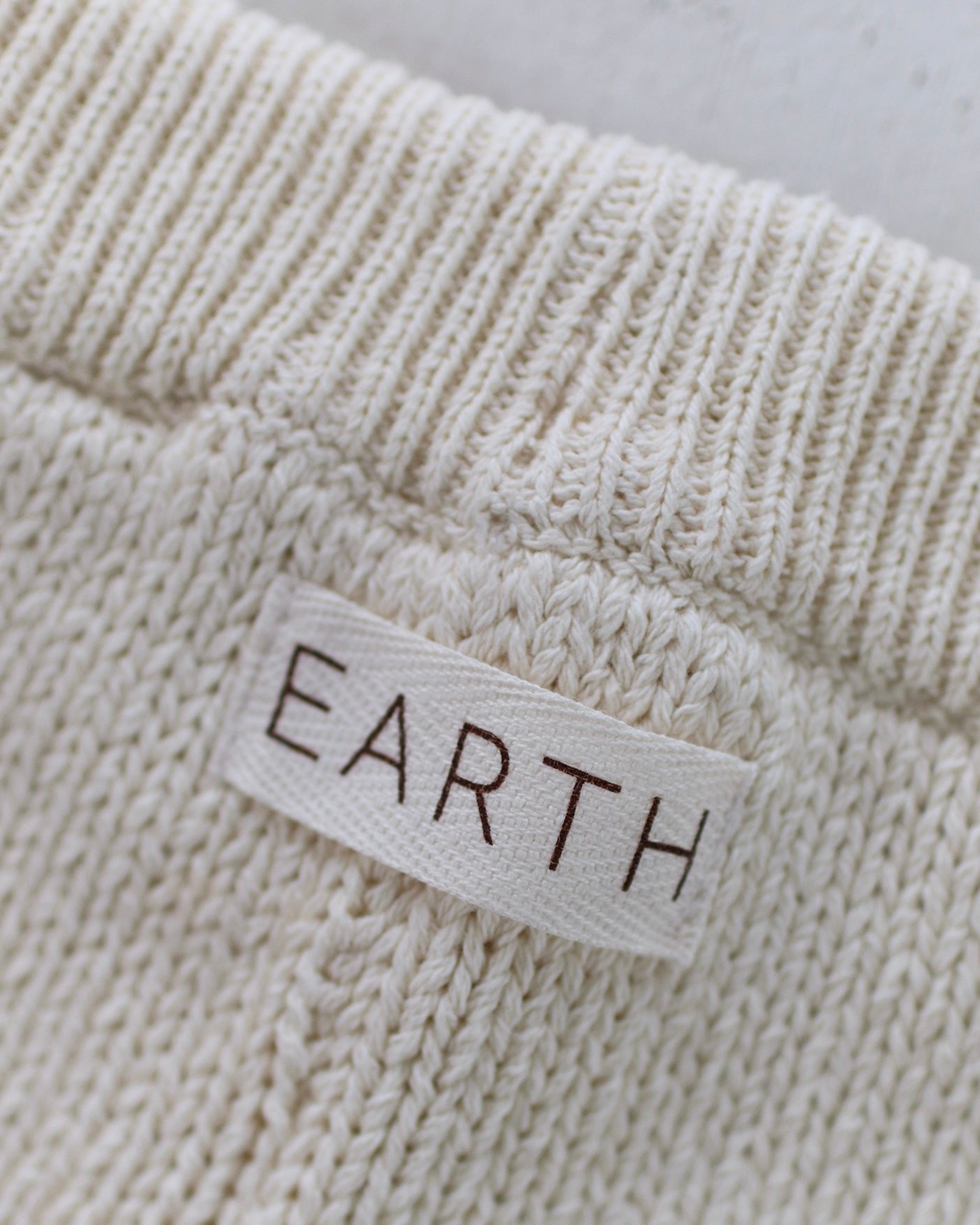 Knit bottom - Cream [EARTH THE ARCHIVE] (26AW)