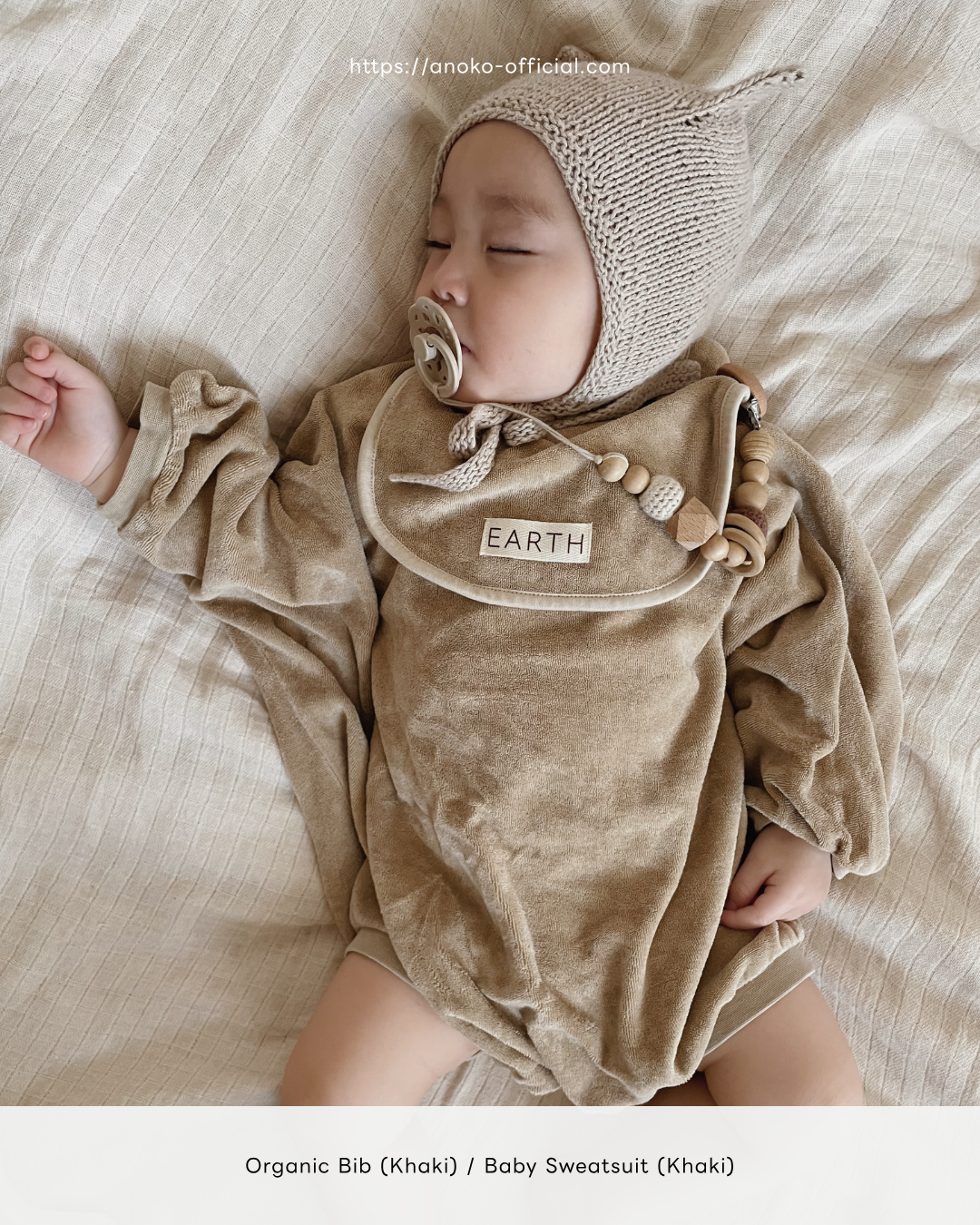 Organic Bib - Ecru Cream [EARTH THE ARCHIVE] (26AW)