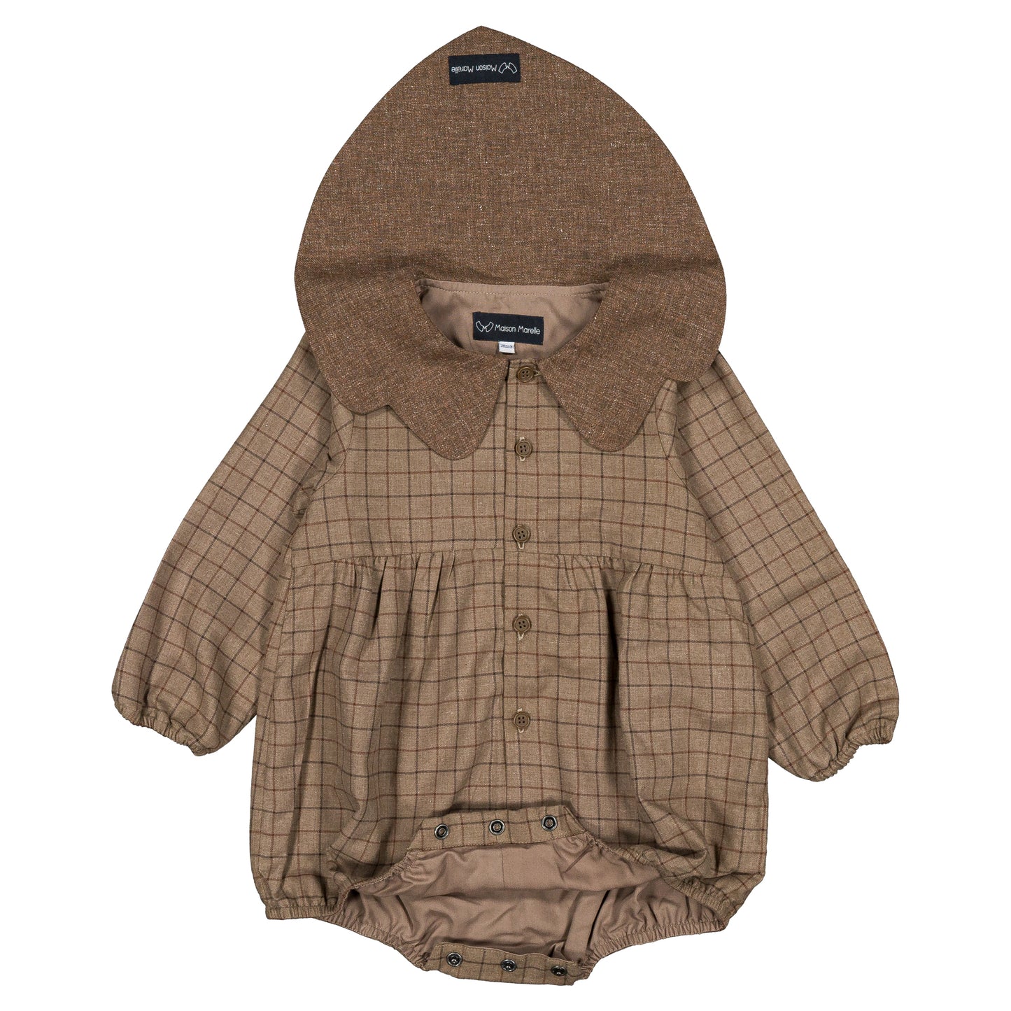 【オーダー会】 Romper NEUILLY - brown [Maison Marelle](25AW Drop1) 【2025年12月中旬以降発送予定】