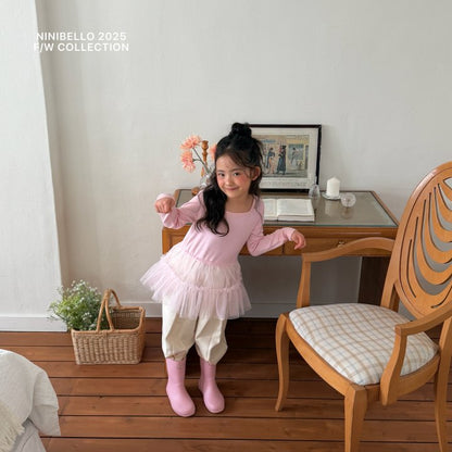 【予約販売】ballerina tutu tee [NINIBELLO] (26SS)【2026年2月下旬以降順次発送】