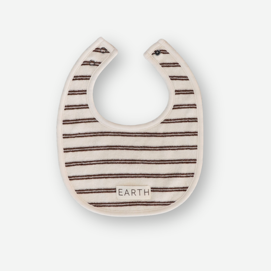 Organic Bib - Brown Stripe [EARTH THE ARCHIVE] (26AW)
