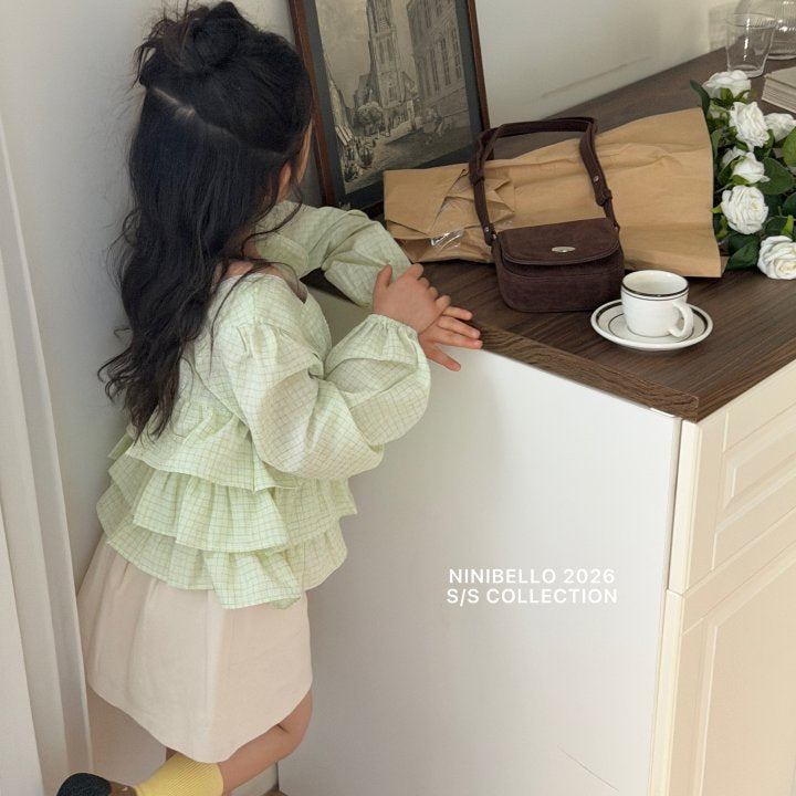 【予約販売】Bubble Cancan Blouse [NINIBELLO] (26SS)【2026年2月下旬以降順次発送】