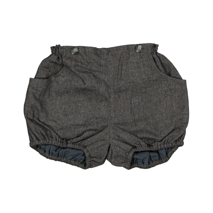 【オーダー会】 Bloomer straps TERNES - dark gray chevron [Maison Marelle](25AW Drop1) 【2025年12月中旬以降発送予定】