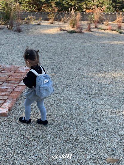 【オーダー会】Wouldu Teddy Back Pack - Baby Blue [wouldU]【2026年1月上旬以降順次お届け予定】