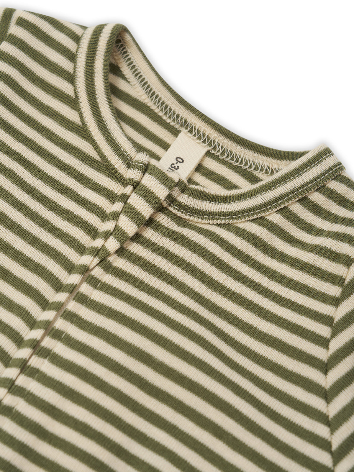 Fern Stripes Zip Sleepsuit [Organic Zoo](26AW)drop1