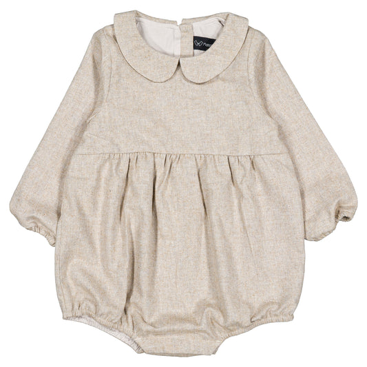 【オーダー会】 Romper BASILE - flannel beige [Maison Marelle](25AW Drop1) 【2025年12月中旬以降発送予定】