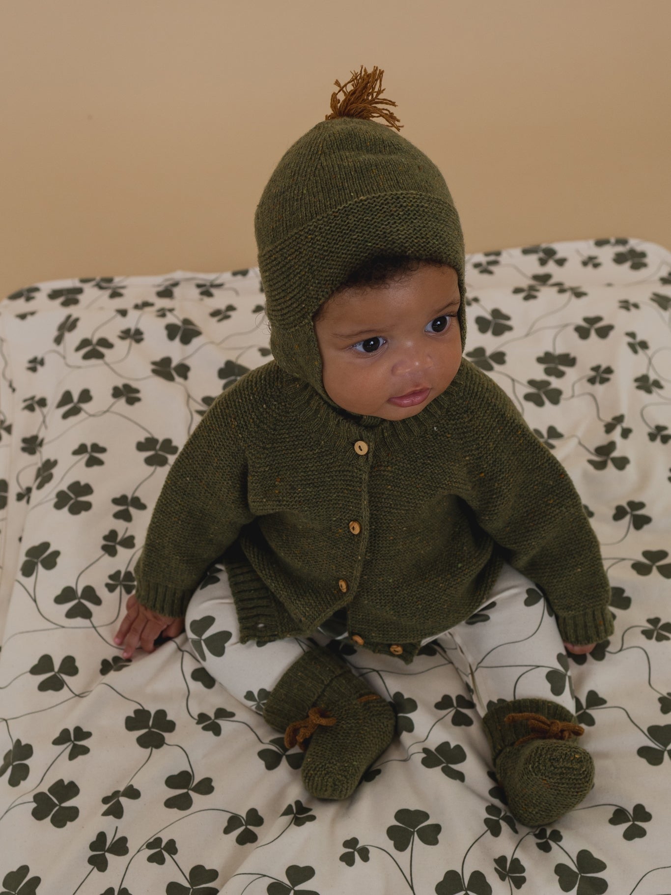 FOREST CONTRAST TASSEL HAT [organic zoo] (25AW)