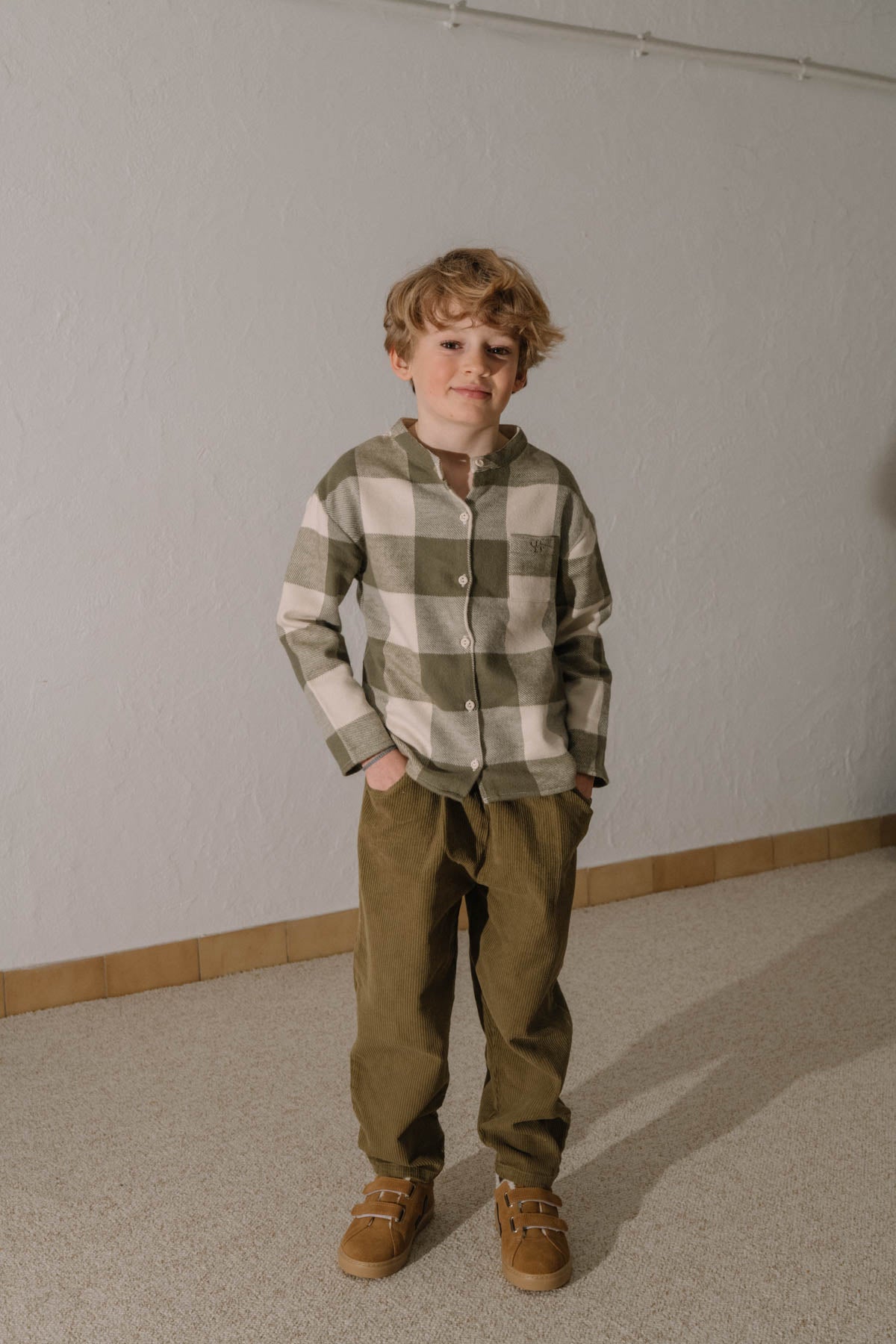 CARROT PANTS - GREEN NUTRIA [STUDIO BOHEME] (25AW)