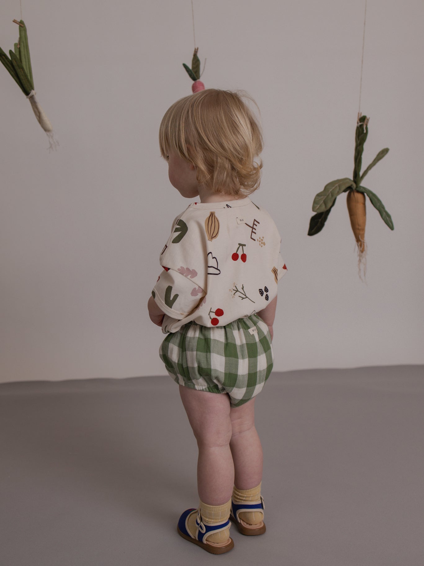 Dill Gingham Shortie [organic zoo] (26SS)