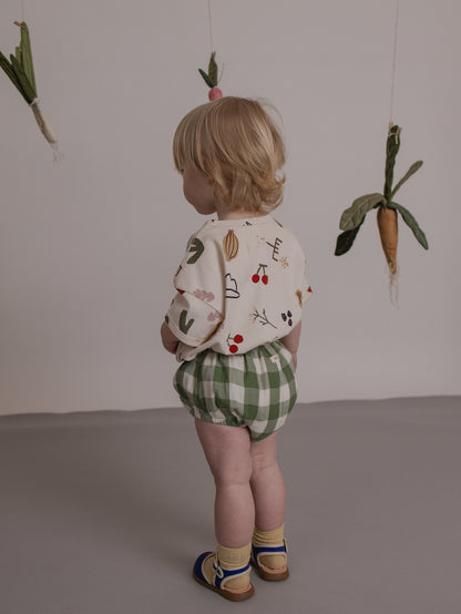 Dill Gingham Shortie [organic zoo] (26SS)