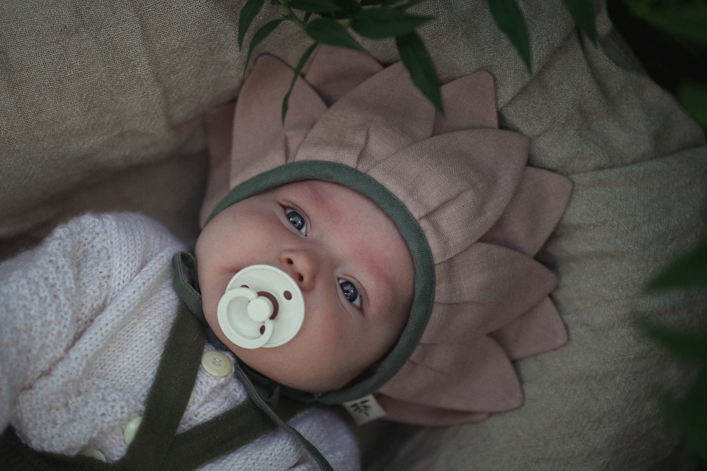 【オーダー会】'MAGNOLIA' LINEN FLOWER BONNET [SHOMKA] 【2026年4月中旬以降順次発送】