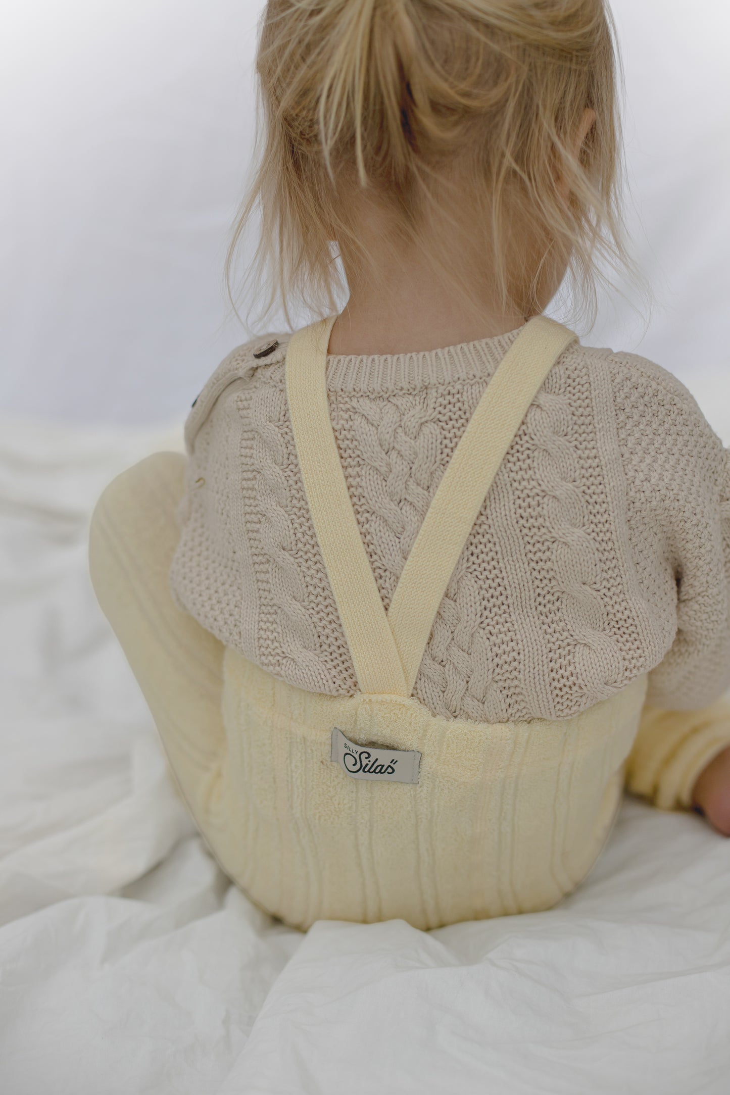Granny Teddy Footless Tights With Braces - Lemon Icing [SILLY Silas (Heavenly Collection)]