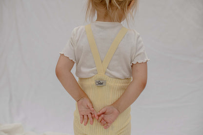 Hippy Footless Tights With Braces - Lemon Icing [SILLY Silas (Heavenly Collection)]