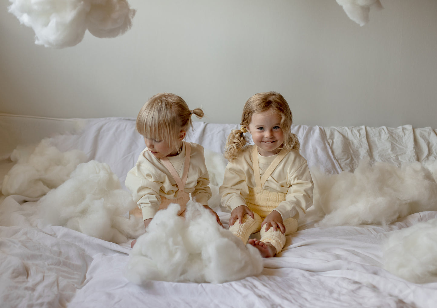 Granny Teddy Footless Tights With Braces - Lemon Icing [SILLY Silas (Heavenly Collection)]