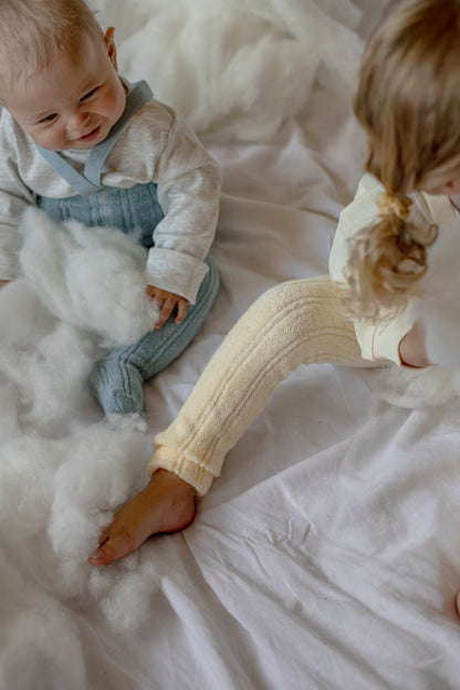 Hippy Footed Tights With Braces - Misty Blue [SILLY Silas (Heavenly Collection)]