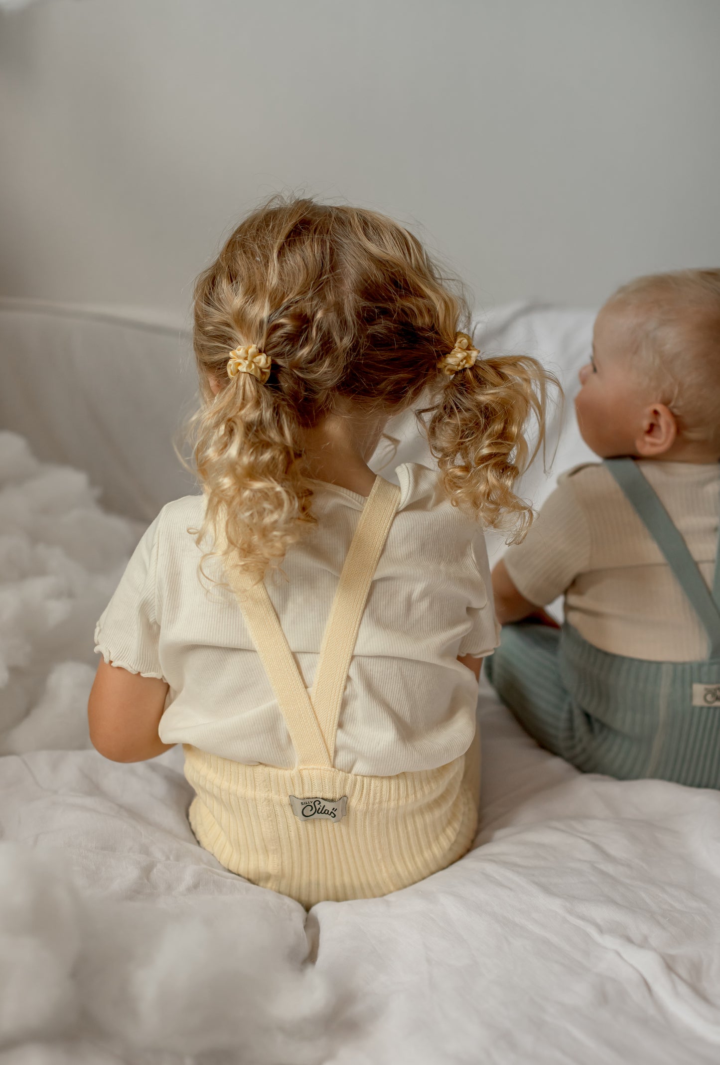 Granny Teddy Footless Tights With Braces - Lemon Icing [SILLY Silas (Heavenly Collection)]
