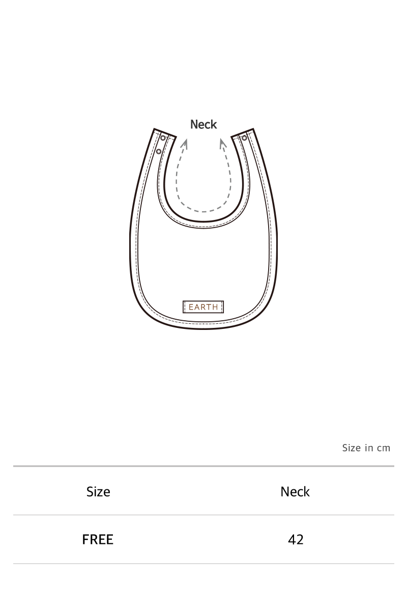 Organic Bib - Vintage Red [EARTH THE ARCHIVE] (26AW)