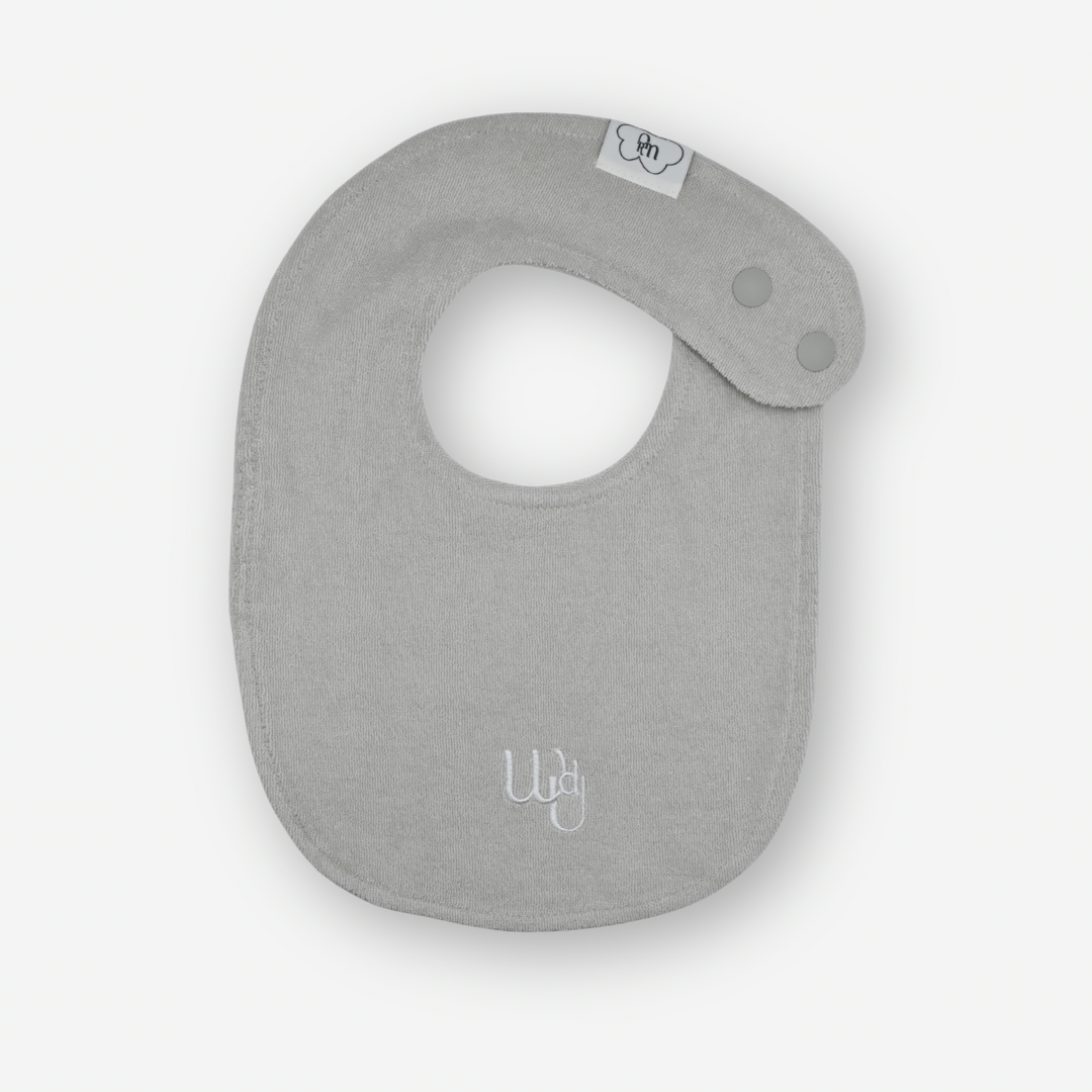 Cloud Terry Bibs - Light Gray [wouldU]