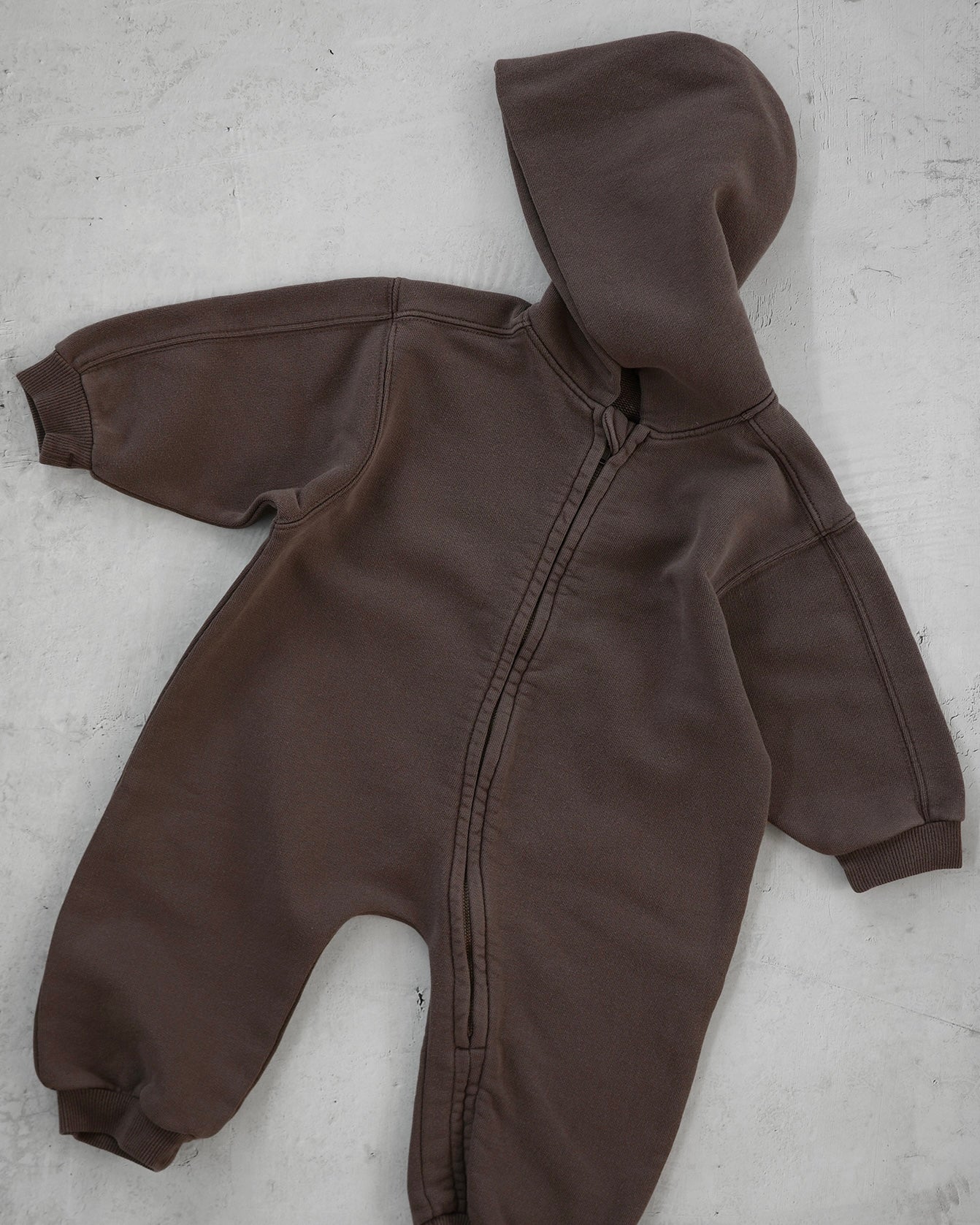 Organic French terry suit - Brown [EARTH THE ARCHIVE] (26AW)