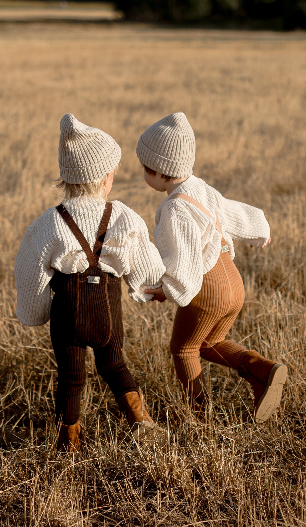 Retro Wooly Footless Tights With Braces - Espresso Brown [SILLY Silas](26AW)