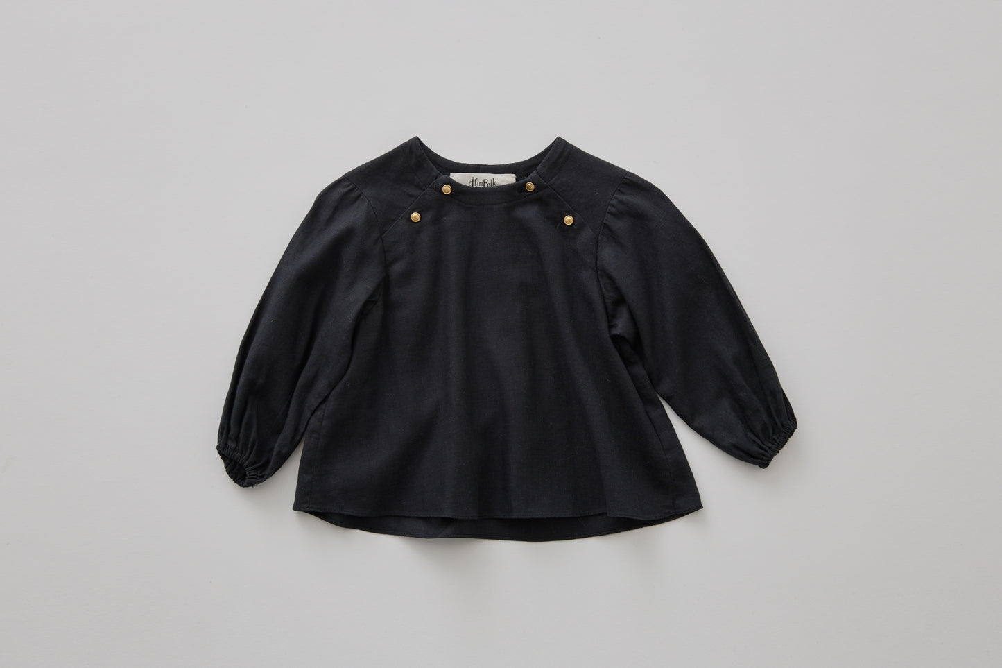 Baby Blouse - Black [eLfinFolk / エルフィンフォルク] (25AW•Drop1)