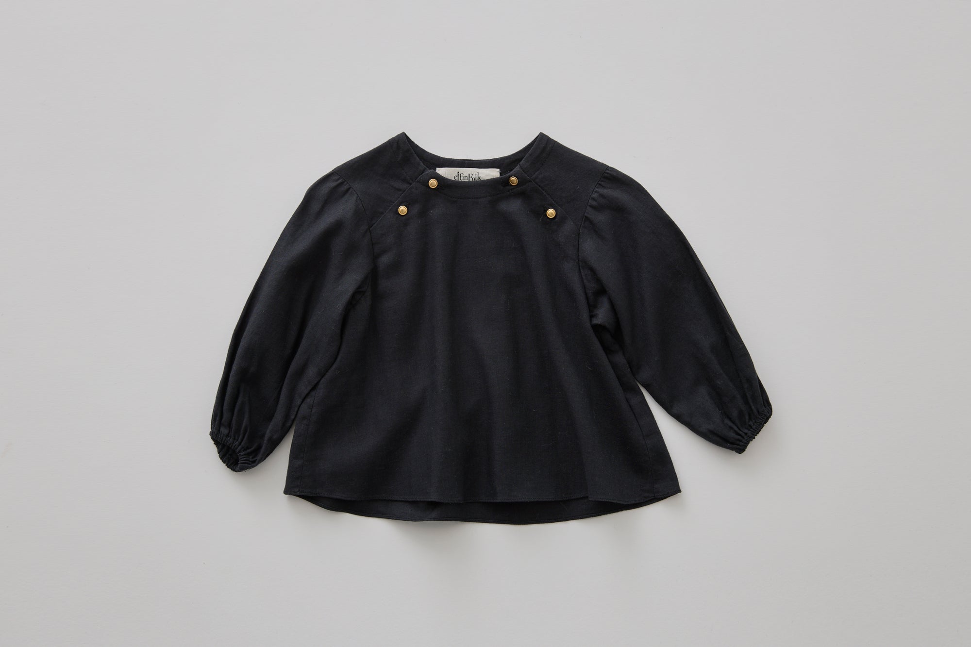 Baby Blouse - Black [eLfinFolk ] (25AW•Drop1)