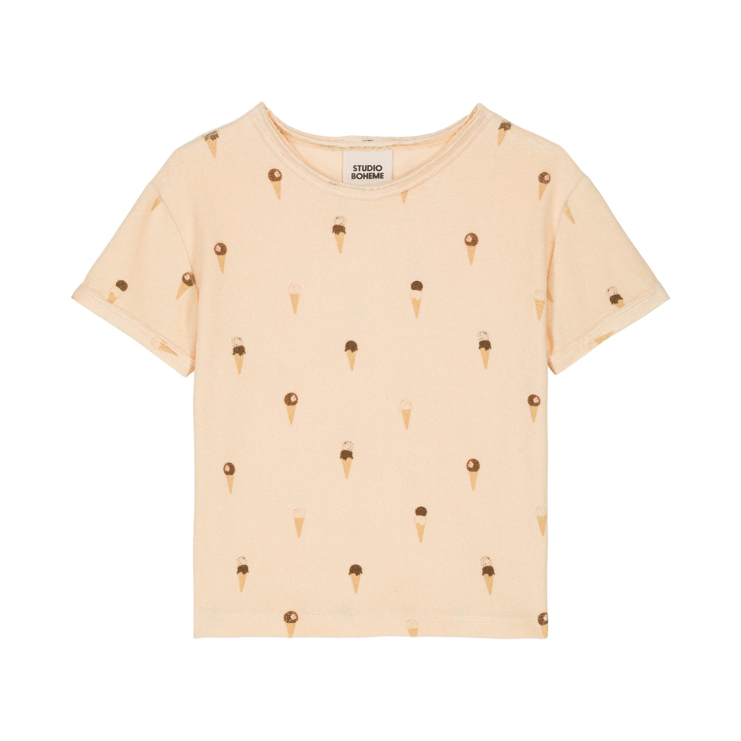 TSHIRT ESSENTIAL TERRY -  VANILLA / ICE CREAM