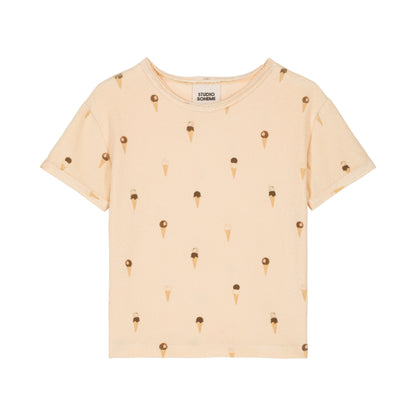 TSHIRT ESSENTIAL TERRY -  VANILLA / ICE CREAM