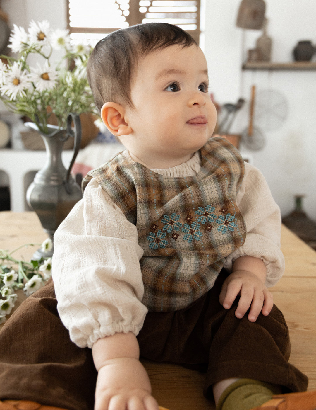 Forest Check Vest  [Doucement] (25AW)【2025年10月下旬以降お届け予定】