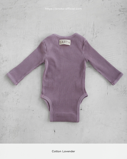 Longsleeve baby suit - Cotton Lavender [EARTH THE ARCHIVE] (26AW)