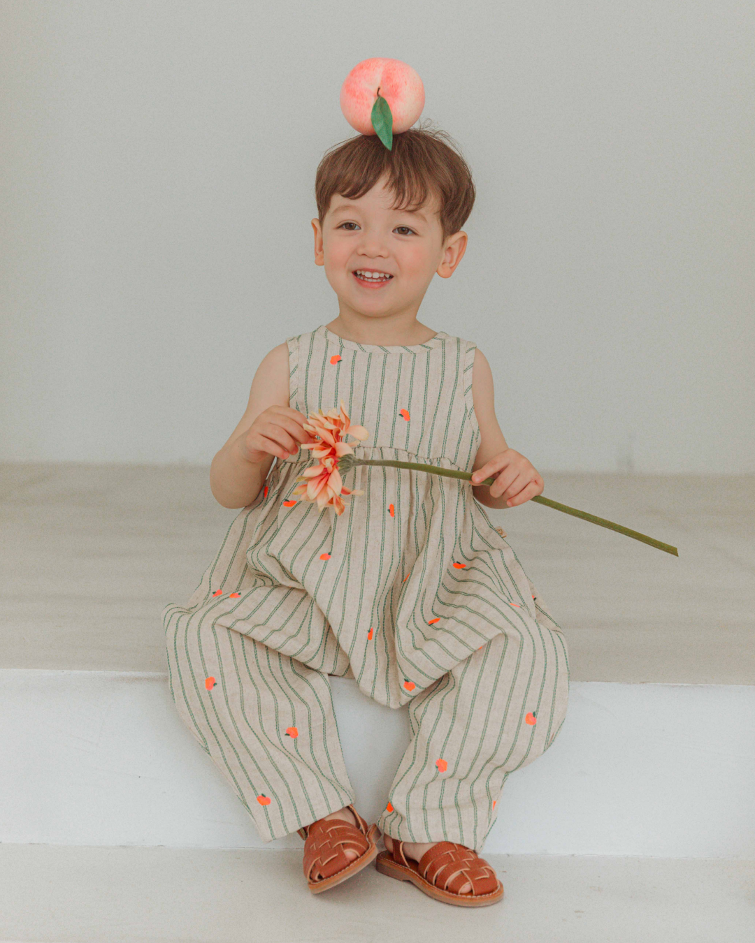 Peach Bloom Linen Suit  [Doucement] (25SS)