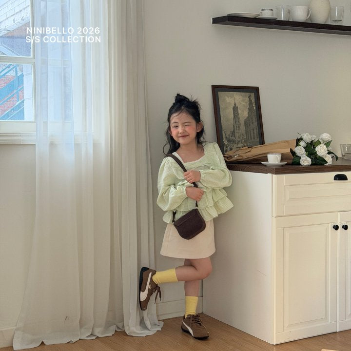 【予約販売】Bubble Cancan Blouse [NINIBELLO] (26SS)【2026年2月下旬以降順次発送】