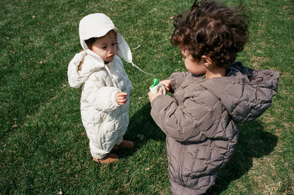 Lightweight padded jumpsuit - Light Olive [EARTH THE ARCHIVE] (26AW)