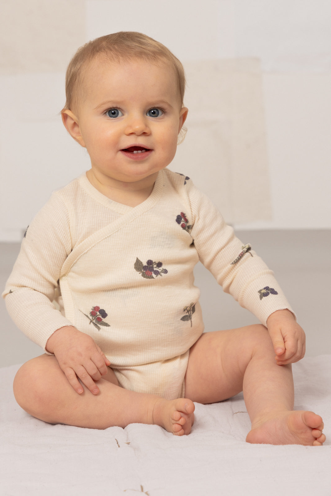 HOHO BODYSUIT - ECRU / BLACKBERRIES [STUDIO BOHEME] (25AW)