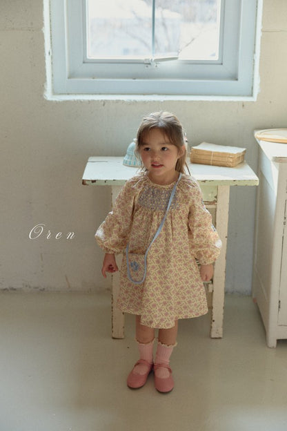 【予約商品】Daisy Smoke One Piece [Oren] (26SS)【2026年3月中旬以降順次発送】
