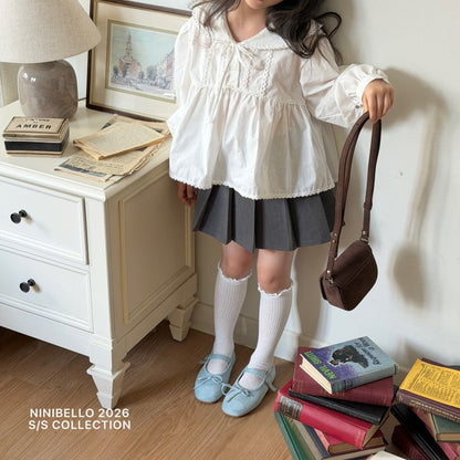 【予約販売】Little Princess Blouse [NINIBELLO] (26SS)【2026年2月下旬以降順次発送】