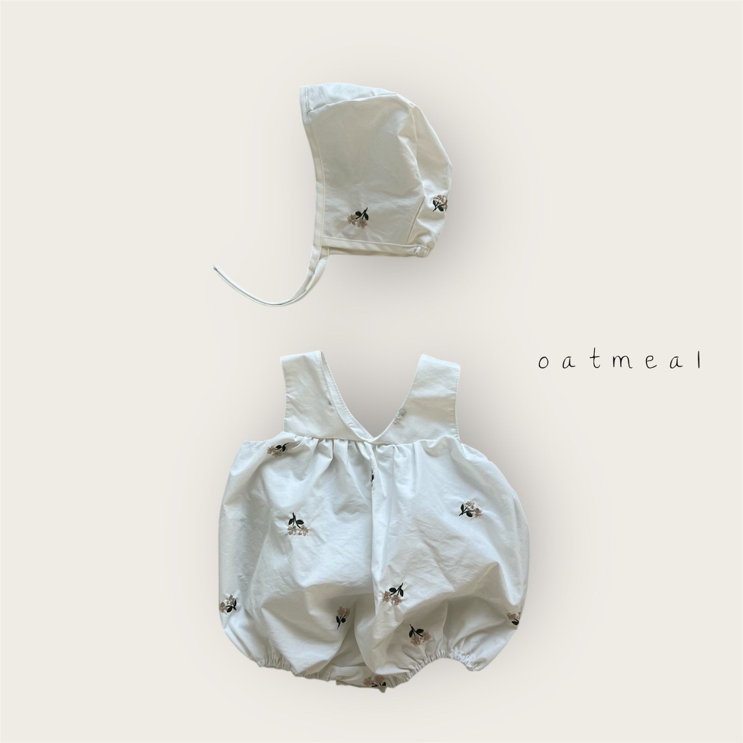 【予約商品】bebe-flower set [Oatmeal] (26SS)【2026年3月中旬以降順次発送】