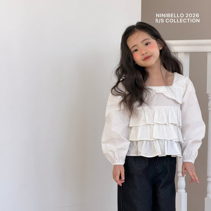 【予約販売】Bubble Cancan Blouse [NINIBELLO] (26SS)【2026年2月下旬以降順次発送】
