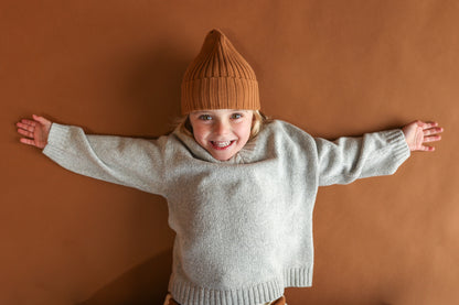 Ribbed Pixie Beanie - Toast [GROWN](25KIDS CLUB)