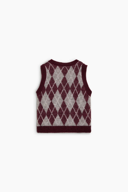 Dune Waistcoat - Dune Diamond [the new society](26AW)drop1