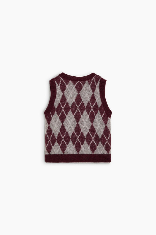 Dune Waistcoat - Dune Diamond [the new society](26AW)drop1