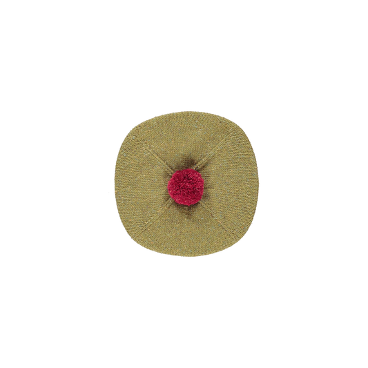 Gemma Beret - Moss Knit [Bebe Organic](26AW)drop1