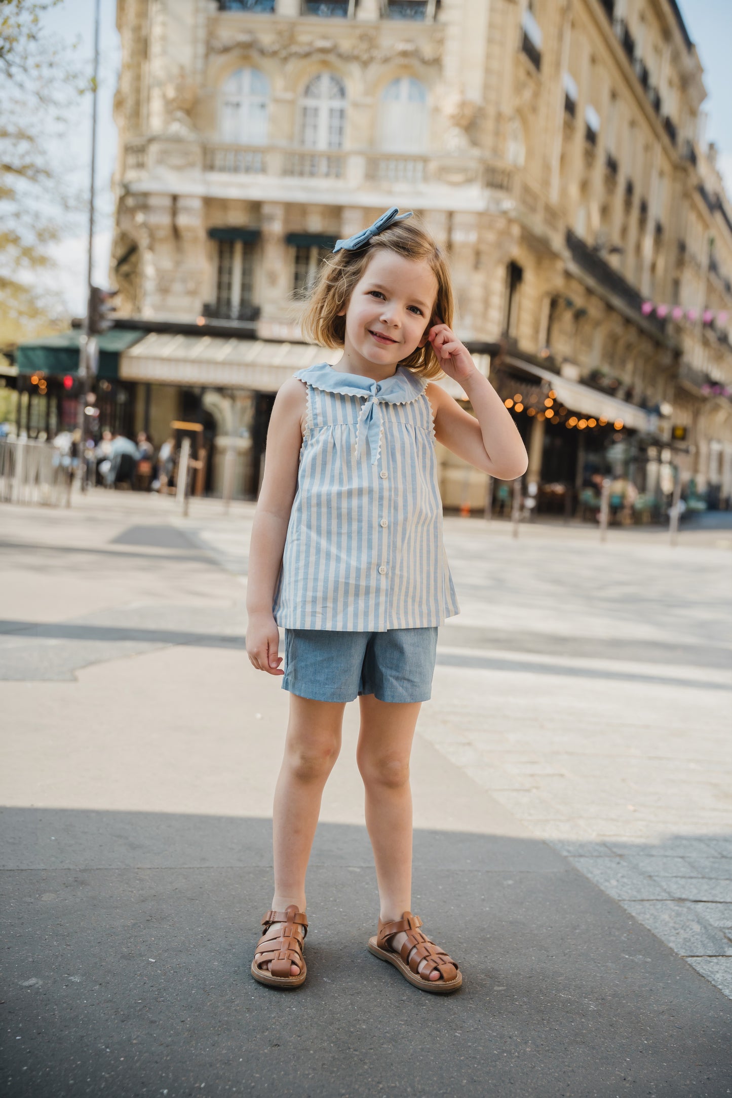 Short SUFFREN - blue denim [Maison Marelle] (26SS)