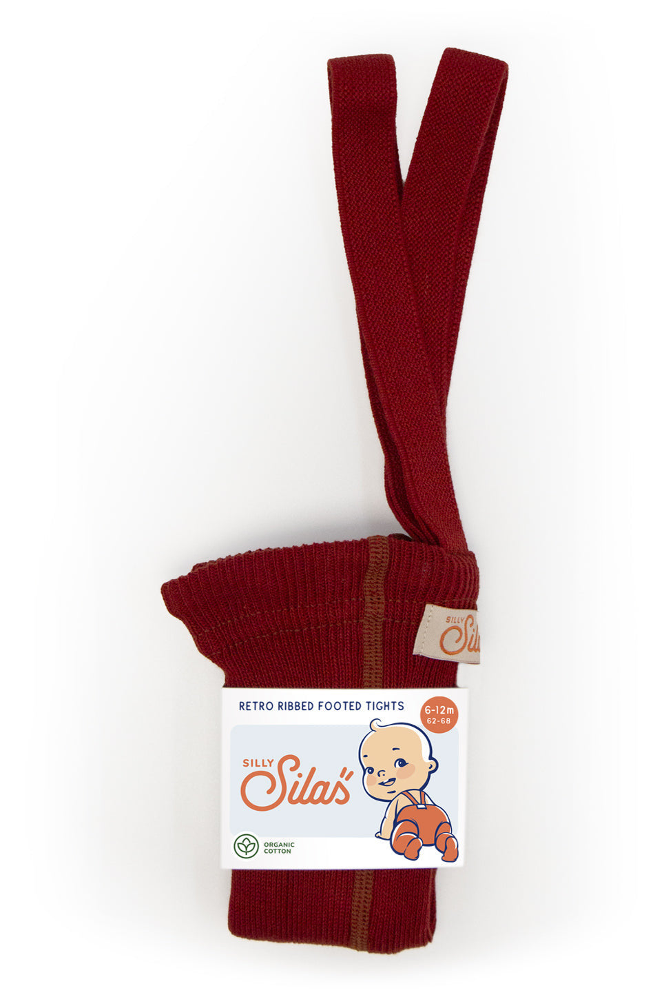 Retro Ribbed Footed Tights - Maple Leaf [SILLY Silas]